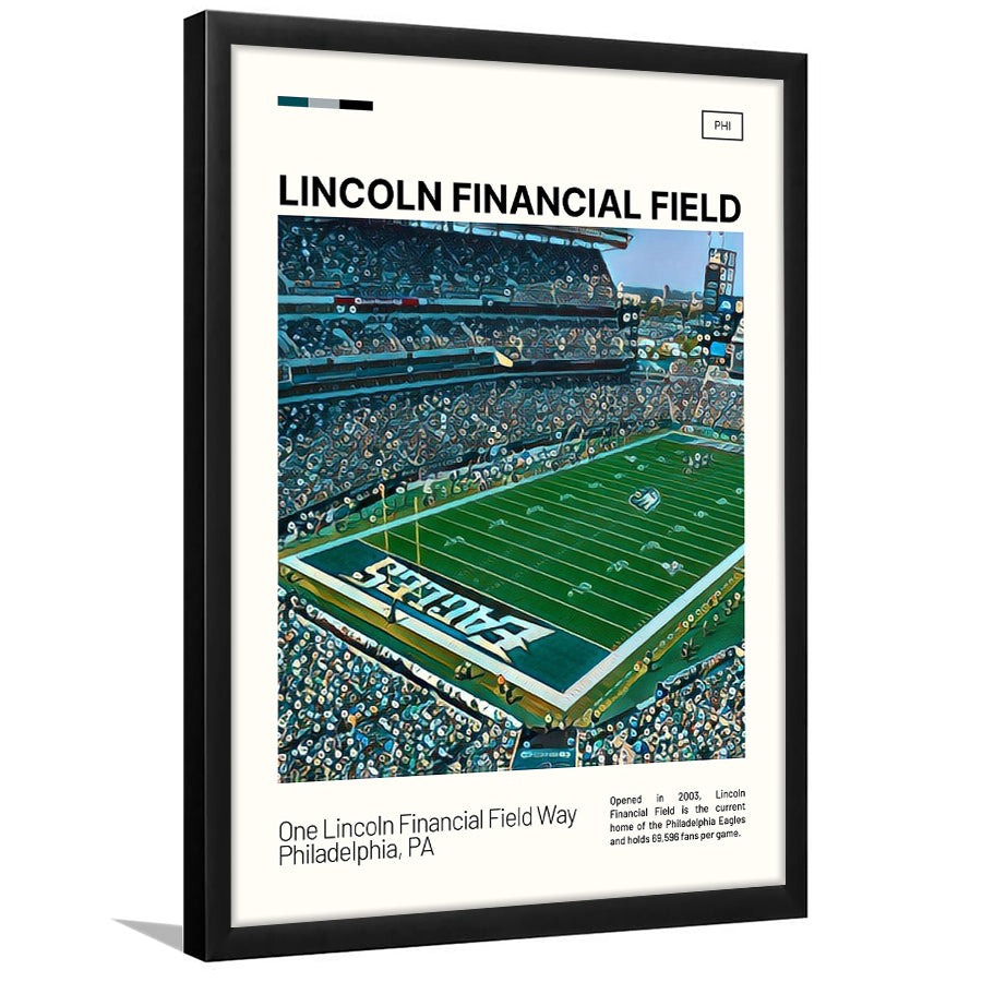 Lincoln Financial Field Print, Philadelphia Eagles Stadium Art, Gifts for him, Sport Art, Framed Art Print Wall Decor