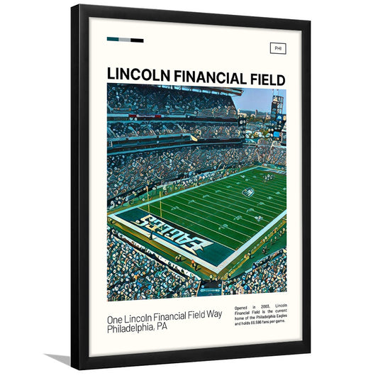 Lincoln Financial Field Print, Philadelphia Eagles Stadium Art, Gifts for him, Sport Art, Framed Art Print Wall Decor