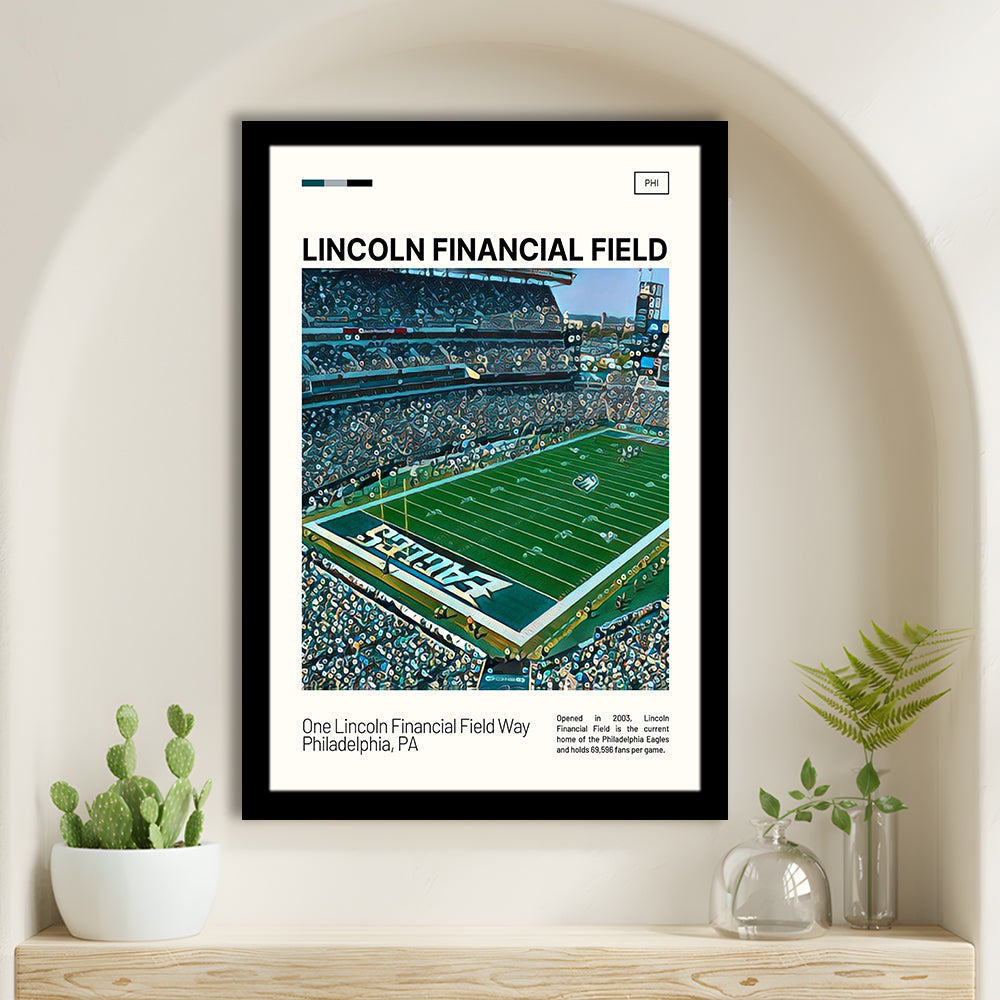 Lincoln Financial Field Print, Philadelphia Eagles Stadium Art, Gifts for him, Sport Art, Framed Art Print Wall Decor