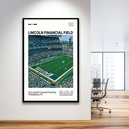 Lincoln Financial Field Print, Philadelphia Eagles Stadium Art, Gifts for him, Sport Art, Framed Art Print Wall Decor