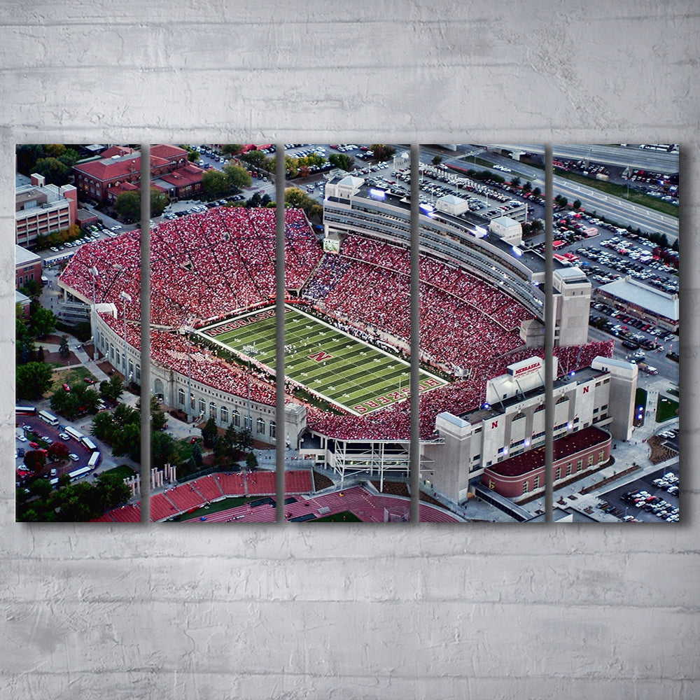 Lincoln memorial stadium, Stadium Canvas, Sport Art, 5 Panel B, Extra Large Canvas, Canvas Print Wall Art