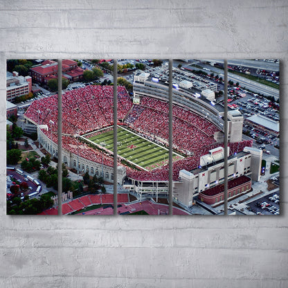 Lincoln memorial stadium, Stadium Canvas, Sport Art, 5 Panel B, Extra Large Canvas, Canvas Print Wall Art