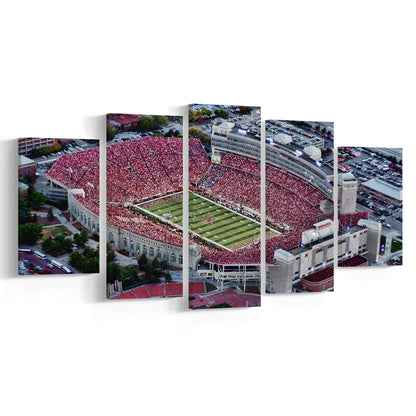 Lincoln memorial stadium, Stadium Canvas, Sport Art, Gift for him, 5 Panel, Large Canvas, Canvas Print Wall Art
