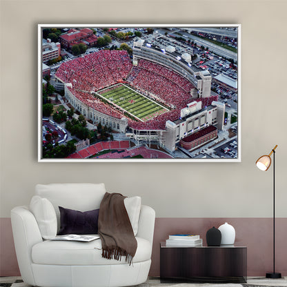 Lincoln memorial stadium, Stadium Canvas, Sport Art, Framed Canvas Print Wall Art, Floating Frame