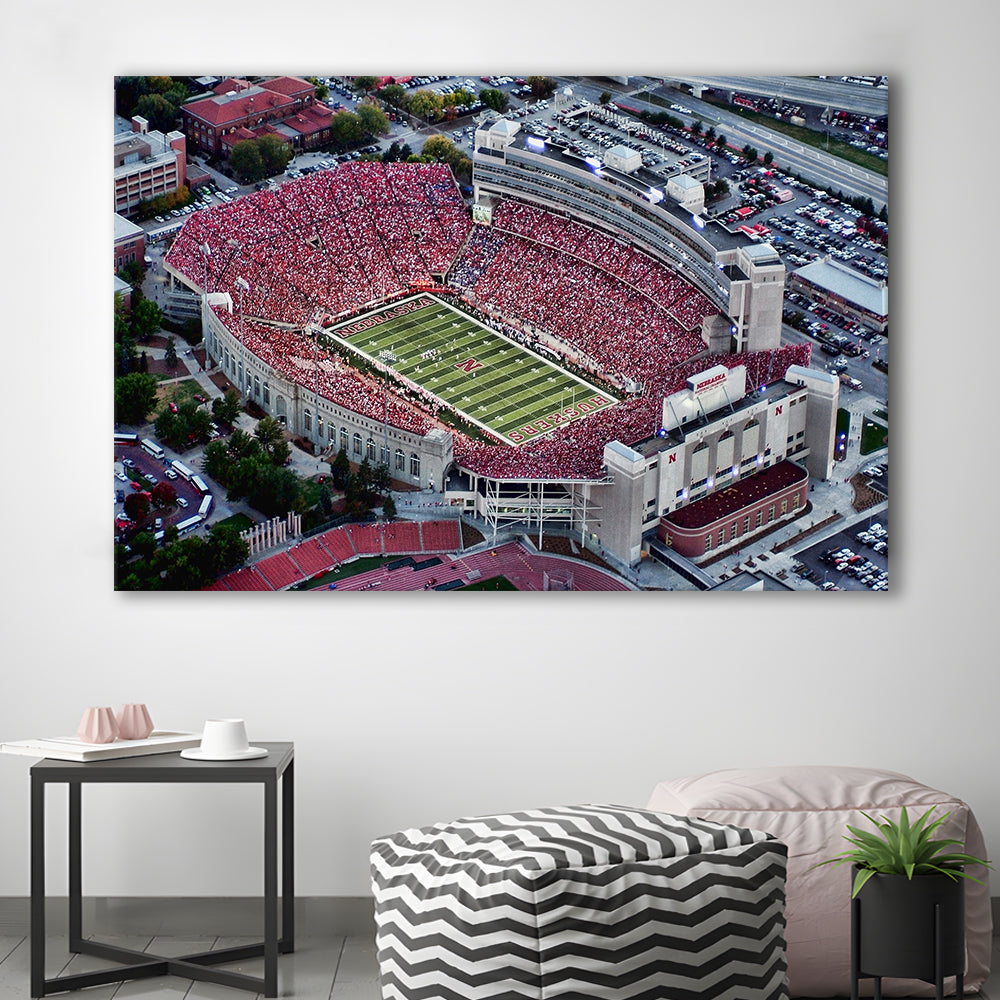 Lincoln memorial stadium, Stadium Canvas, Sport Art, Gift for him, Man Cave Decor, Art Print, Canvas Print Wall Art