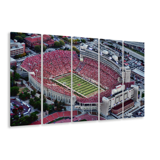 Lincoln memorial stadium, Stadium Canvas, Sport Art, 5 Panel B, Extra Large Canvas, Canvas Print Wall Art