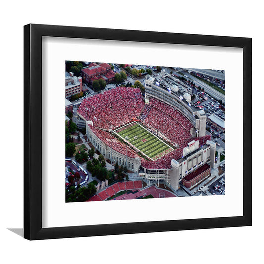 Lincoln memorial stadium, Stadium Canvas, Sport Art, Gift for him, White Border Framed Art Print Wall Decor