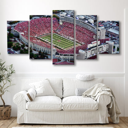 Lincoln memorial stadium, Stadium Canvas, Sport Art, Gift for him, 5 Panel, Large Canvas, Canvas Print Wall Art