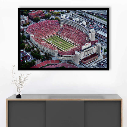 Lincoln memorial stadium, Stadium Canvas, Sport Art, Gift for him, Framed Art Print Wall Decor, Picture Framed