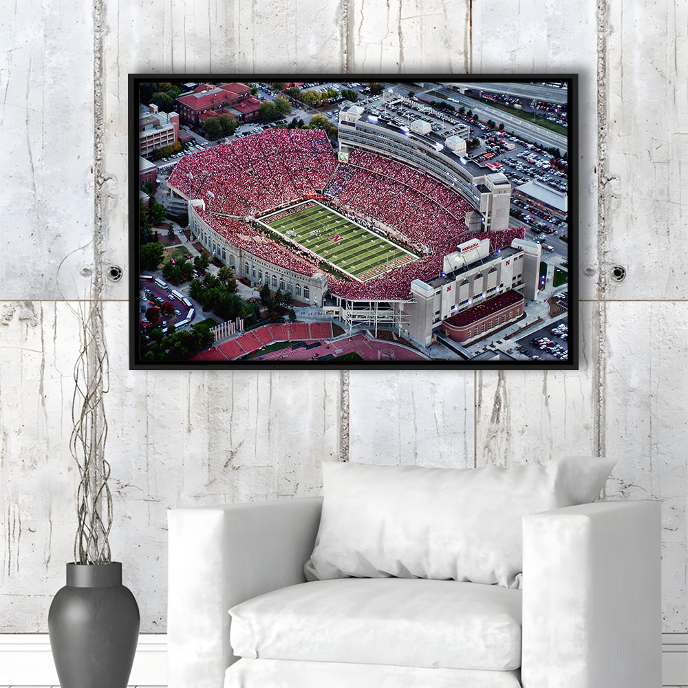Lincoln memorial stadium, Stadium Canvas, Sport Art, Framed Canvas Print Wall Art, Floating Frame