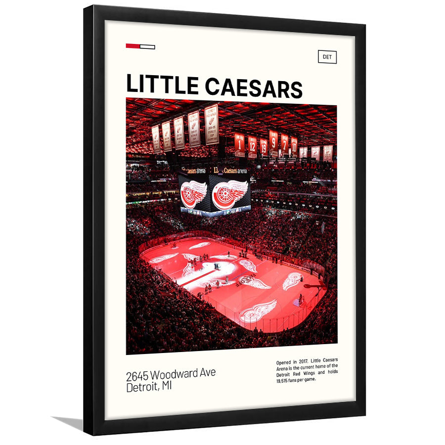 Little Caesars Arena Print, Detroit Red Wings Stadium Art, Gifts for him, Sport Art, Framed Art Print Wall Decor