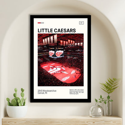 Little Caesars Arena Print, Detroit Red Wings Stadium Art, Gifts for him, Sport Art, Framed Art Print Wall Decor