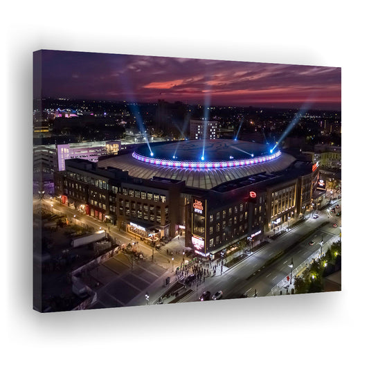 Little Caesars Arena, Stadium Canvas, Sport Art, Gift for him, Man Cave Decor, Art Print, Canvas Print Wall Art