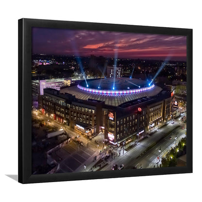 Little Caesars Arena, Stadium Canvas, Sport Art, Gift for him, Framed Art Print Wall Decor, Picture Framed