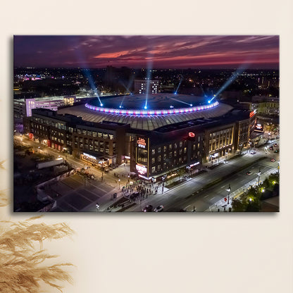 Little Caesars Arena, Stadium Canvas, Sport Art, Gift for him, Man Cave Decor, Art Print, Canvas Print Wall Art