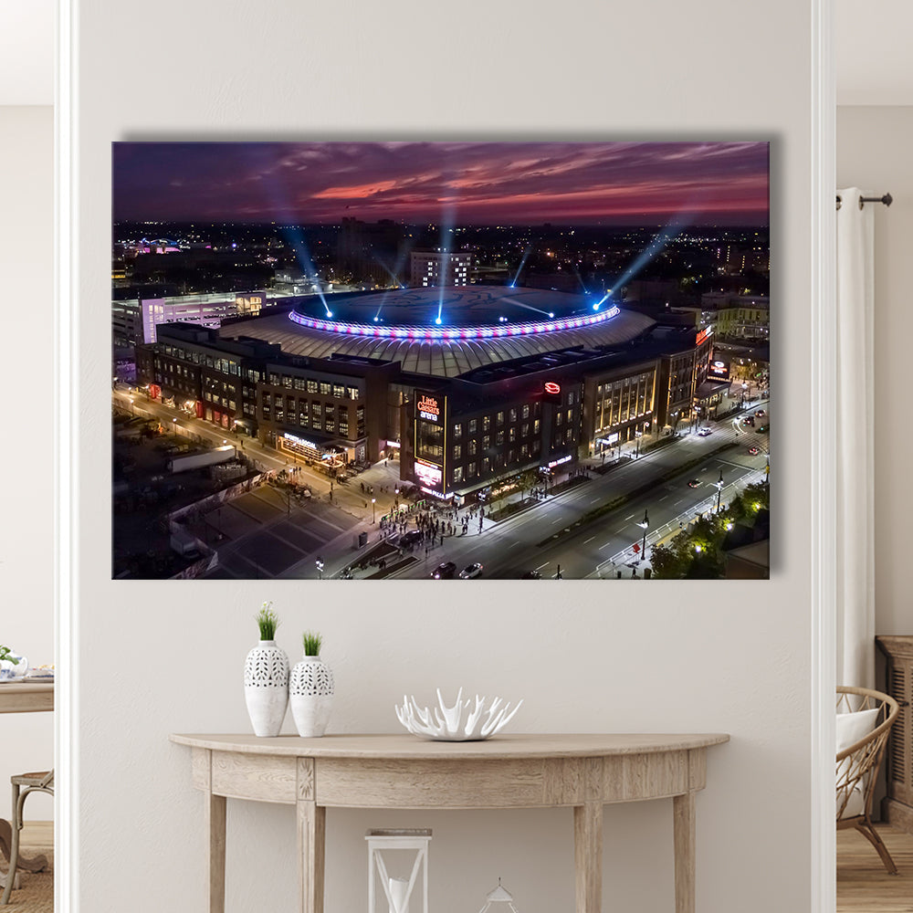 Little Caesars Arena, Stadium Canvas, Sport Art, Gift for him, Man Cave Decor, Art Print, Canvas Print Wall Art