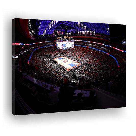 Little Caesars Arena in Michigan, Stadium Canvas, Sport Art, Gift for him, Man Cave Decor, Art Print, Canvas Print Wall Art