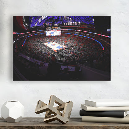 Little Caesars Arena in Michigan, Stadium Canvas, Sport Art, Gift for him, Man Cave Decor, Art Print, Canvas Print Wall Art