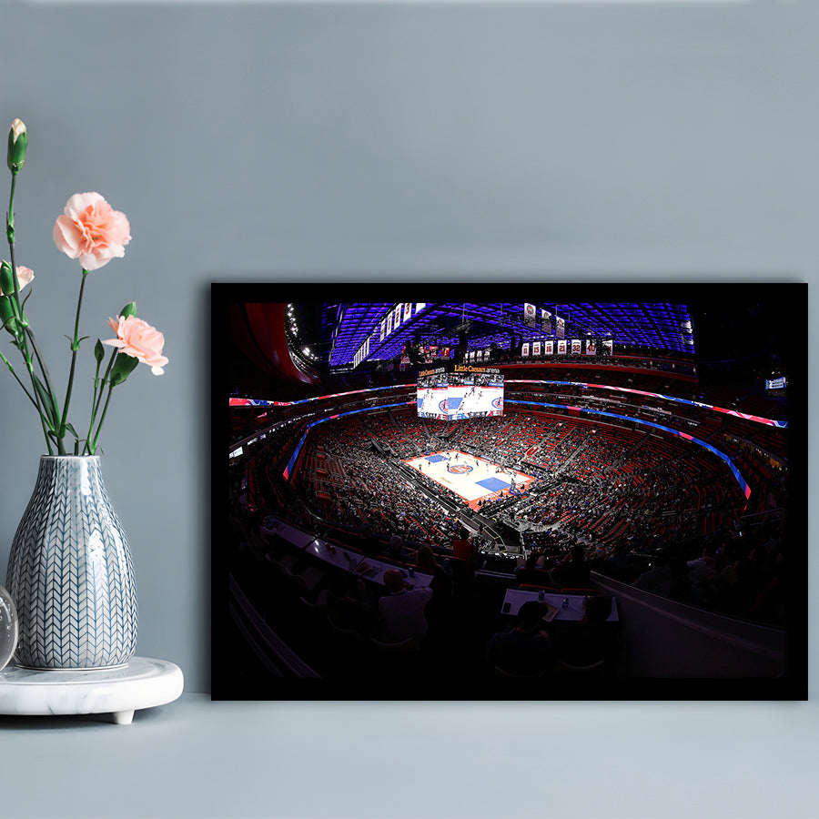 Little Caesars Arena in Michigan, Stadium Canvas, Sport Art, Gift for him, Framed Art Print Wall Decor, Picture Framed