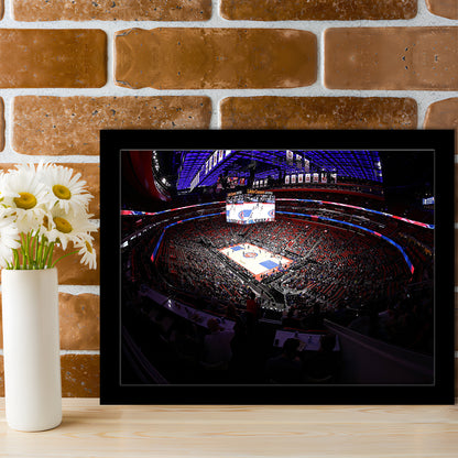Little Caesars Arena in Michigan, Stadium Canvas, Sport Art, Gift for him, Framed Art Print Wall Decor, Picture Framed