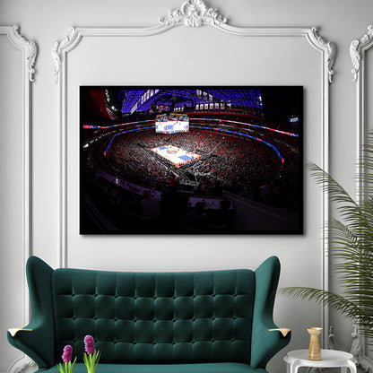 Little Caesars Arena in Michigan, Stadium Canvas, Sport Art, Gift for him, Framed Art Print Wall Decor, Picture Framed