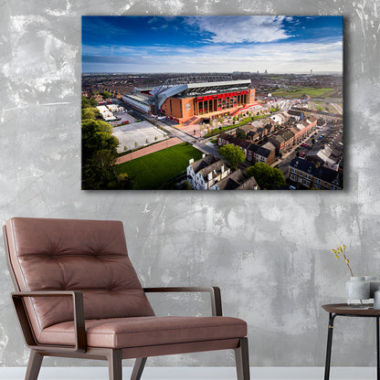 Liverpool Fc Anfield Stadium, Stadium Canvas, Sport Art, Gift for him, Man Cave Decor, Art Print, Canvas Print Wall Art