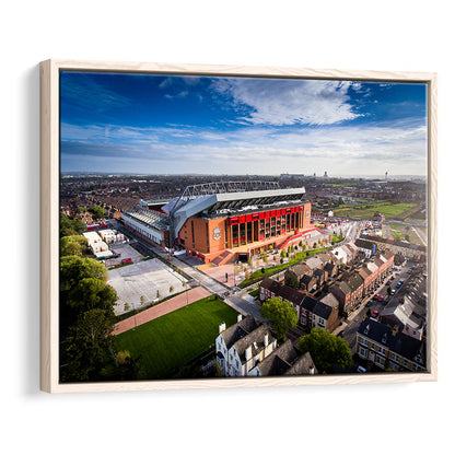 Liverpool Fc Anfield Stadium, Stadium Canvas, Sport Art, Framed Canvas Print Wall Art, Floating Frame