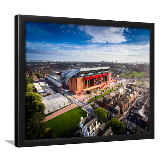 Liverpool Fc Anfield Stadium, Stadium Canvas, Sport Art, Gift for him, Framed Art Print Wall Decor, Picture Framed