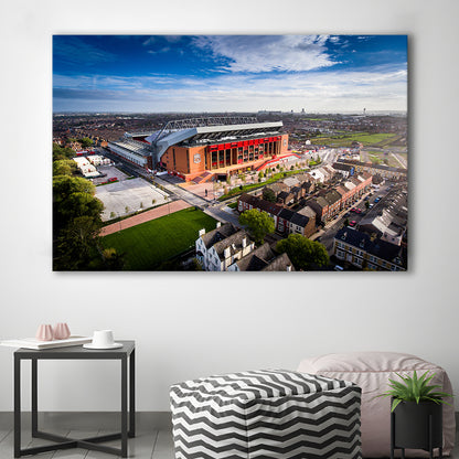 Liverpool Fc Anfield Stadium, Stadium Canvas, Sport Art, Gift for him, Man Cave Decor, Art Print, Canvas Print Wall Art
