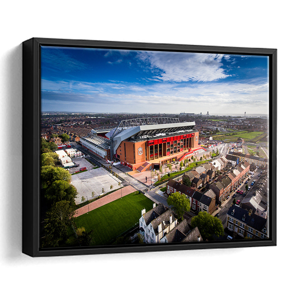 Liverpool Fc Anfield Stadium, Stadium Canvas, Sport Art, Framed Canvas Print Wall Art, Floating Frame