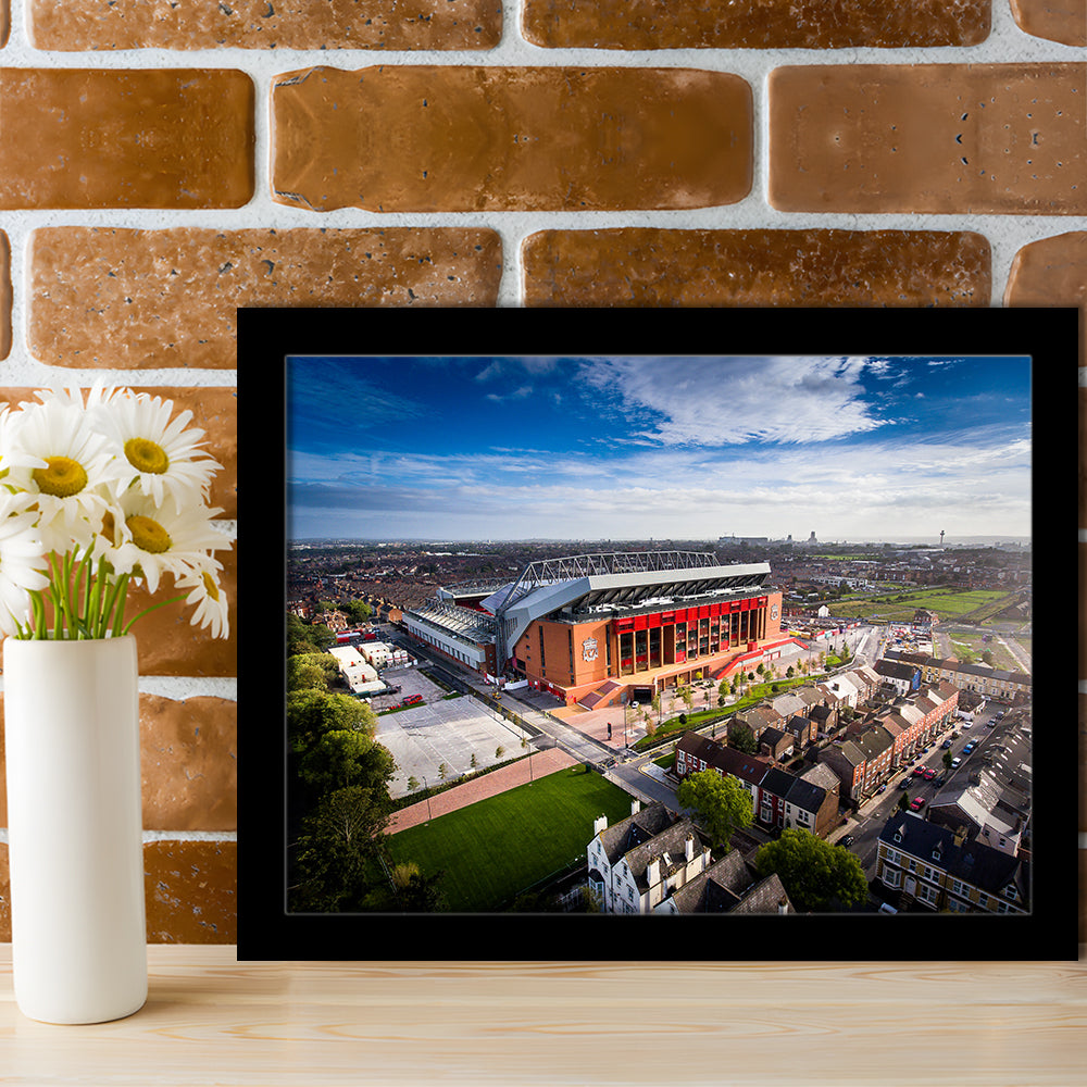 Liverpool Fc Anfield Stadium, Stadium Canvas, Sport Art, Gift for him, Framed Art Print Wall Decor, Picture Framed