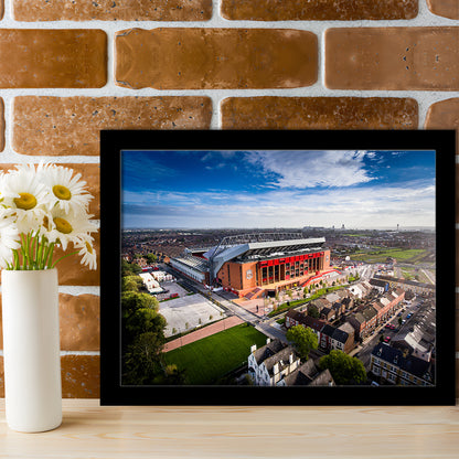 Liverpool Fc Anfield Stadium, Stadium Canvas, Sport Art, Gift for him, Framed Art Print Wall Decor, Picture Framed