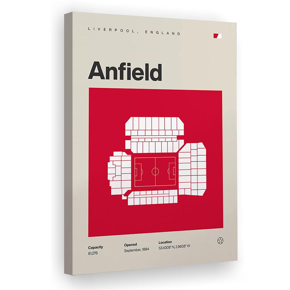 Liverpool Stadium Print, Anfield Stadium Print, Fan Gifts, Sport Art, Canvas Print Wall Art