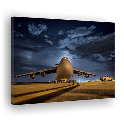 Lockheed C 5 Galaxy Plane Canvas Set Wall Art Prints, Heavy Aviation Artwork, Cavas Print Wall Art Hom Decor