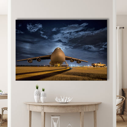 Lockheed C 5 Galaxy Plane Canvas Set Wall Art Prints, Heavy Aviation Artwork, Cavas Print Wall Art Hom Decor