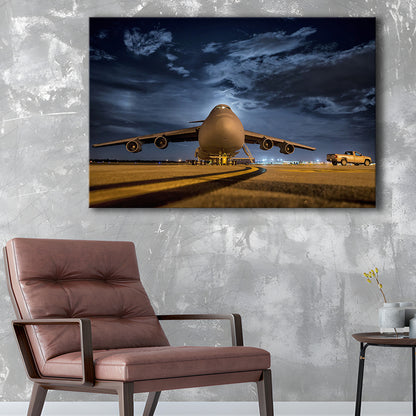 Lockheed C 5 Galaxy Plane Canvas Set Wall Art Prints, Heavy Aviation Artwork, Cavas Print Wall Art Hom Decor