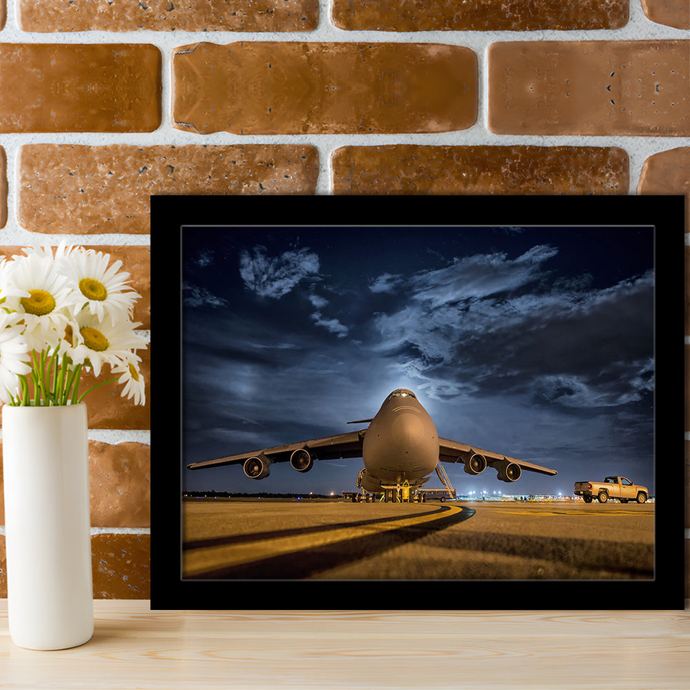 Lockheed C 5 Galaxy Plane Art Set Wall Art Prints, Heavy Aviation Artwork, Framed Art Print, Picture Framed