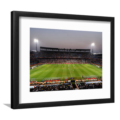 Loftus Versfeld Stadium, Stadium Canvas, Sport Art, Gift for him, White Border Framed Art Print Wall Decor