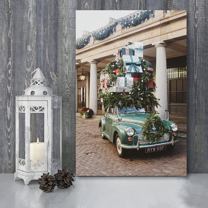 London Christmas Print Winter Art Christmas Festive Decor Holiday Sign, Canvas Prints Wall Art