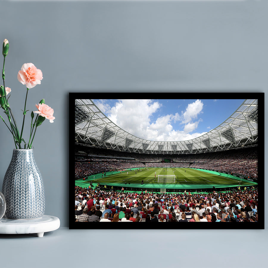 London Football Stadium, Stadium Canvas, Sport Art, Gift for him, Framed Art Print Wall Decor, Picture Framed