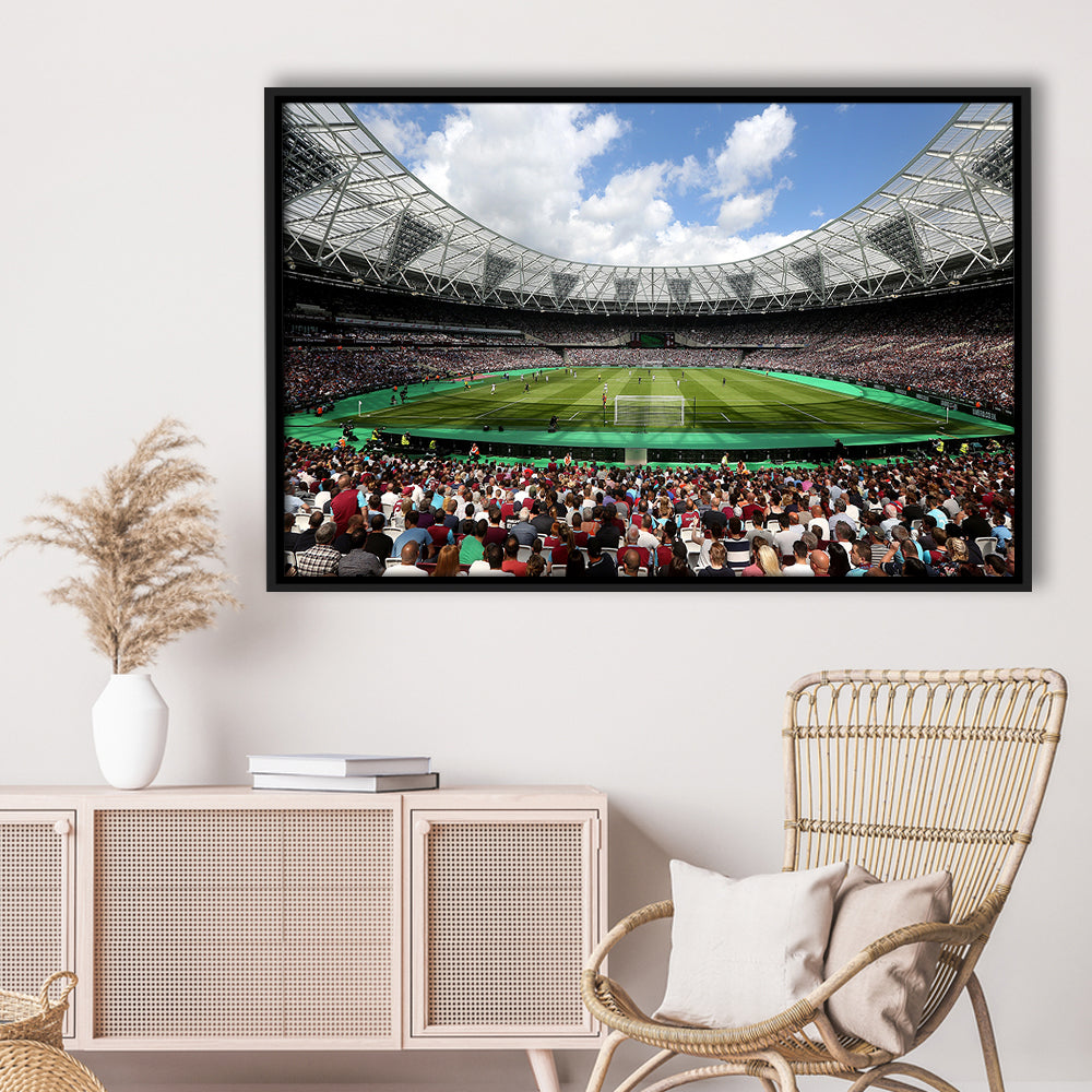 London Football Stadium, Stadium Canvas, Sport Art, Framed Canvas Print Wall Art, Floating Frame