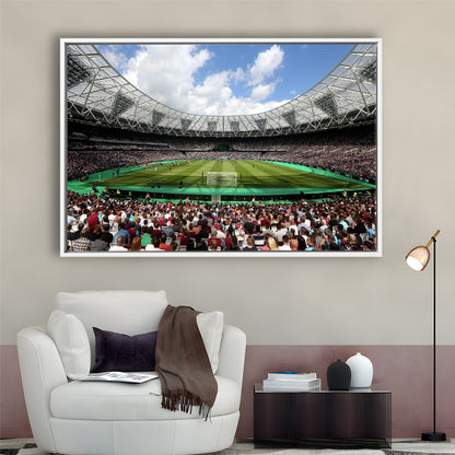 London Football Stadium, Stadium Canvas, Sport Art, Framed Canvas Print Wall Art, Floating Frame