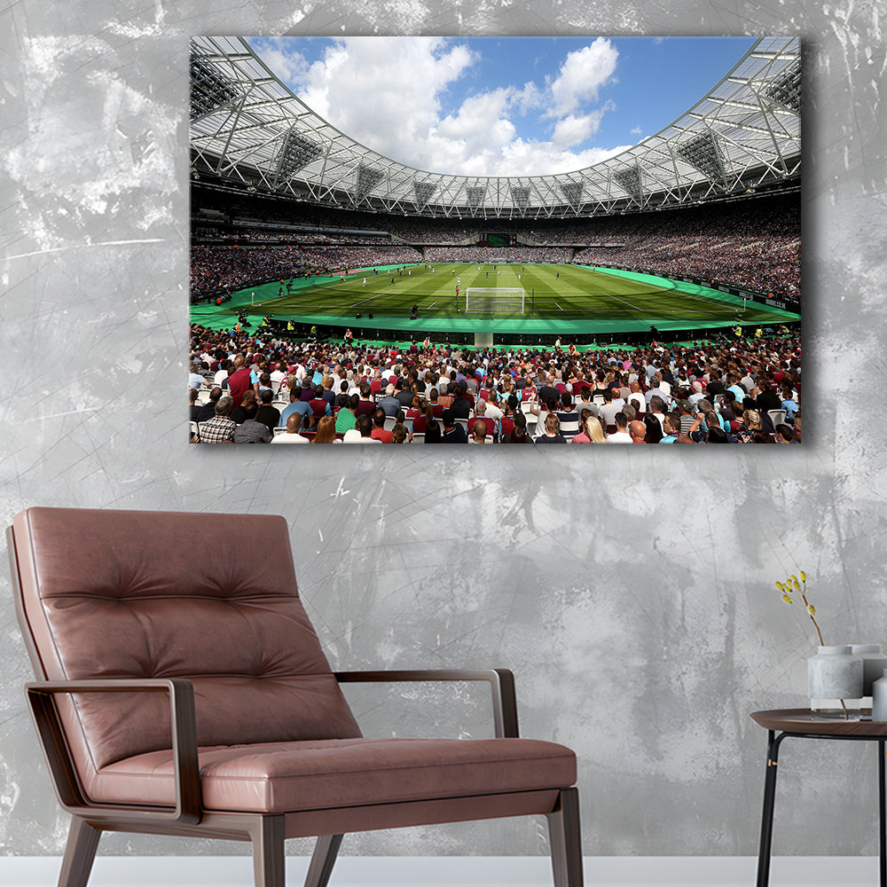 London Football Stadium, Stadium Canvas, Sport Art, Gift for him, Man Cave Decor, Art Print, Canvas Print Wall Art