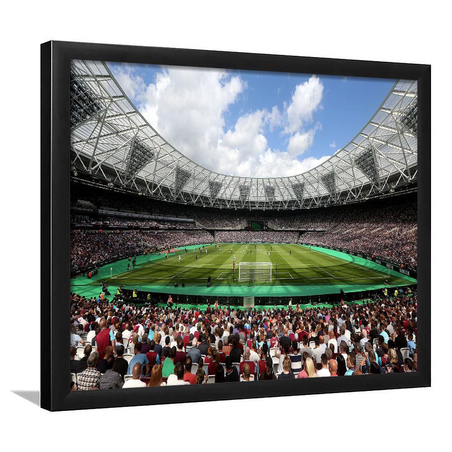 London Football Stadium, Stadium Canvas, Sport Art, Gift for him, Framed Art Print Wall Decor, Picture Framed