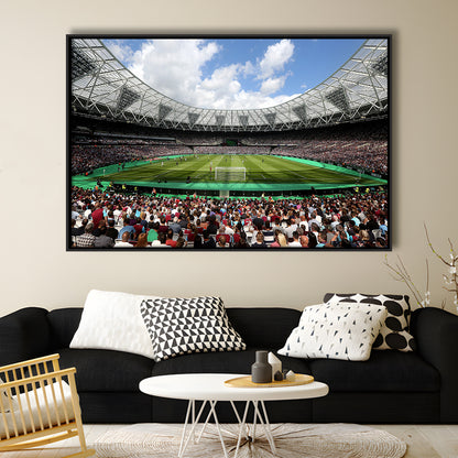 London Football Stadium, Stadium Canvas, Sport Art, Framed Canvas Print Wall Art, Floating Frame