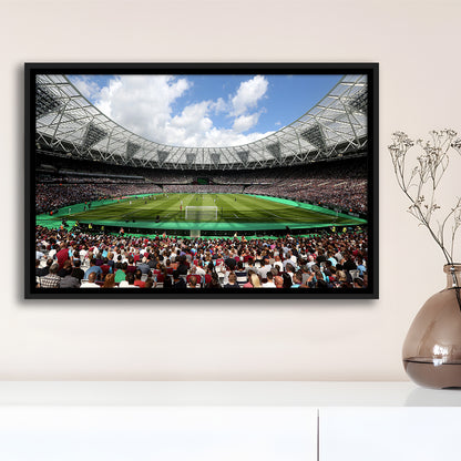 London Football Stadium, Stadium Canvas, Sport Art, Framed Canvas Print Wall Art, Floating Frame