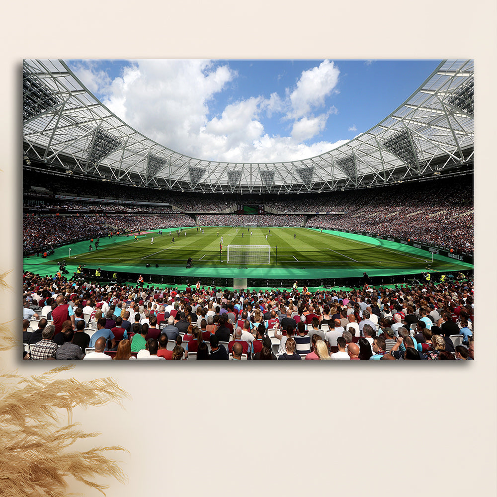 London Football Stadium, Stadium Canvas, Sport Art, Gift for him, Man Cave Decor, Art Print, Canvas Print Wall Art