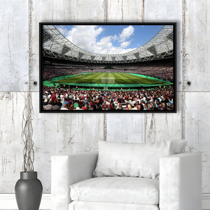 London Football Stadium, Stadium Canvas, Sport Art, Framed Canvas Print Wall Art, Floating Frame