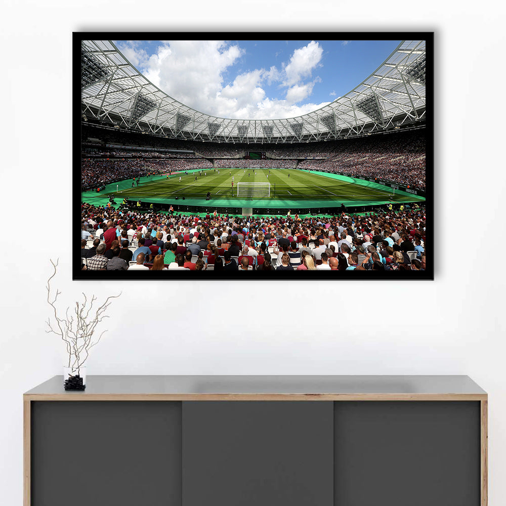 London Football Stadium, Stadium Canvas, Sport Art, Gift for him, Framed Art Print Wall Decor, Picture Framed