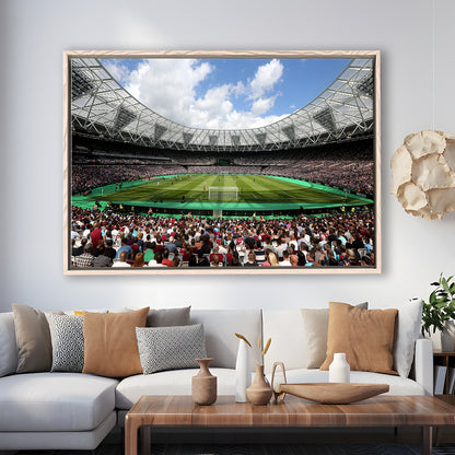 London Football Stadium, Stadium Canvas, Sport Art, Framed Canvas Print Wall Art, Floating Frame